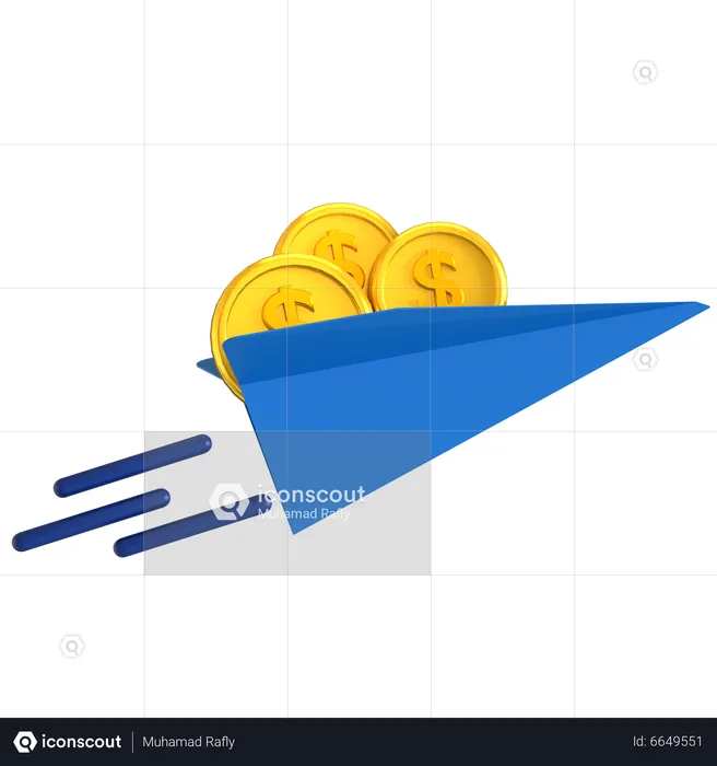 Transferencia de dinero  3D Icon