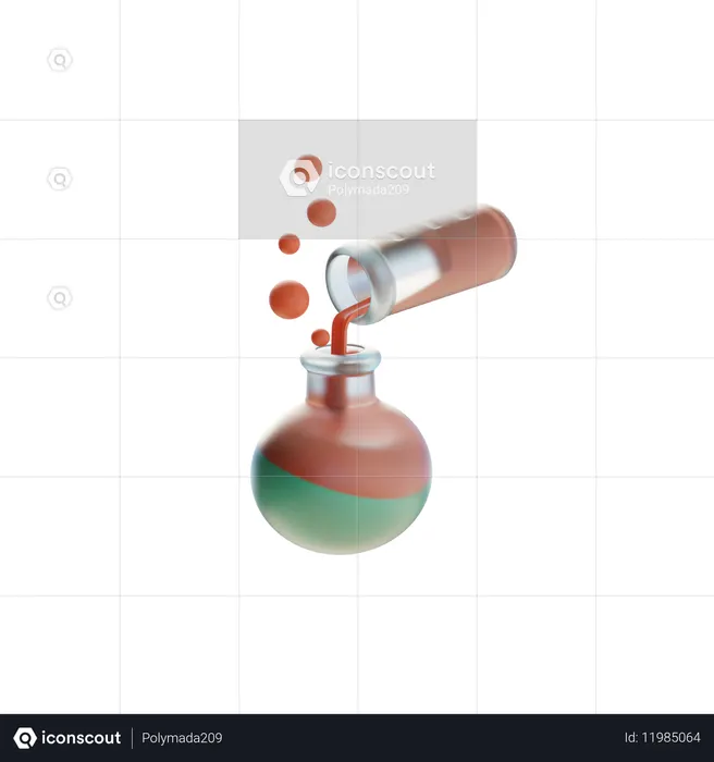 Transferência química de líquidos  3D Icon