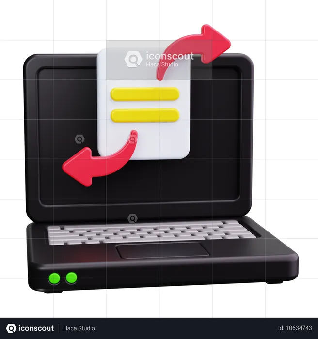 Transferencia de datos segura  3D Icon