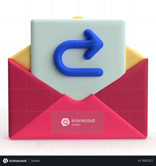 Transférer le courrier  3D Icon