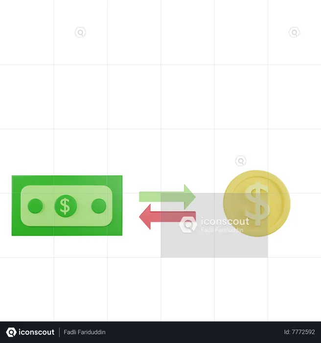 Transferir dinero  3D Icon