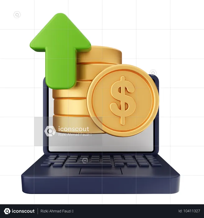 Transferir dinheiro dólar  3D Icon