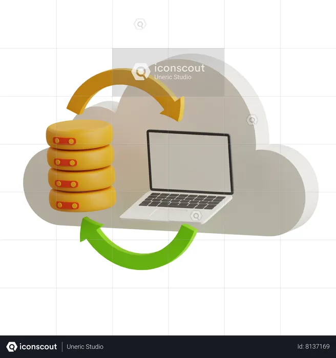 Transfert de données  3D Icon