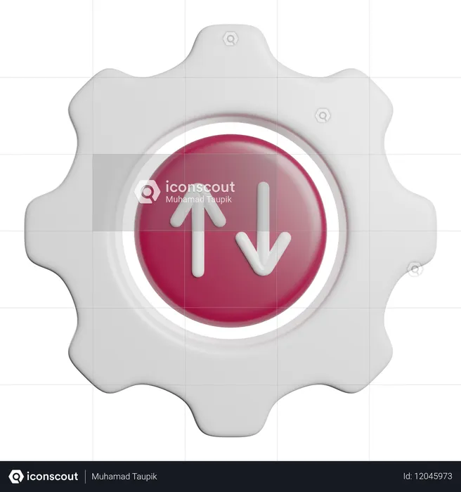 Transfert de données  3D Icon