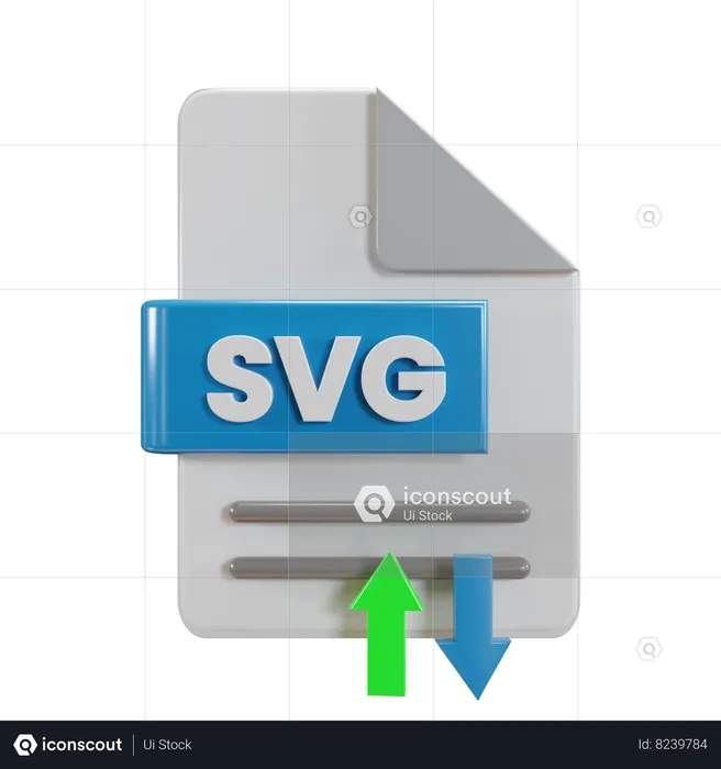 Transfert de fichiers SVG  3D Icon