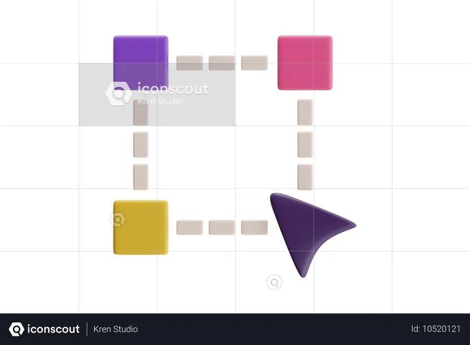 Werkzeugkasten für die Transformation  3D Icon