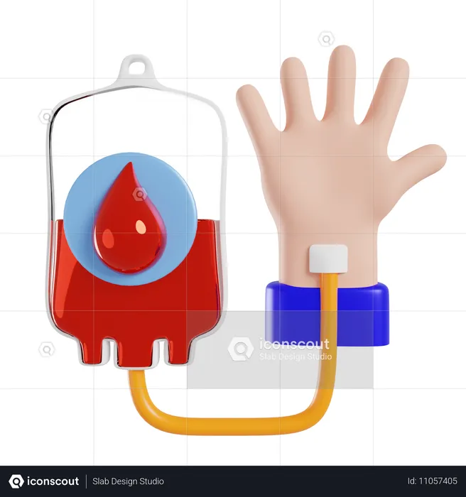 Transfusión de sangre  3D Icon