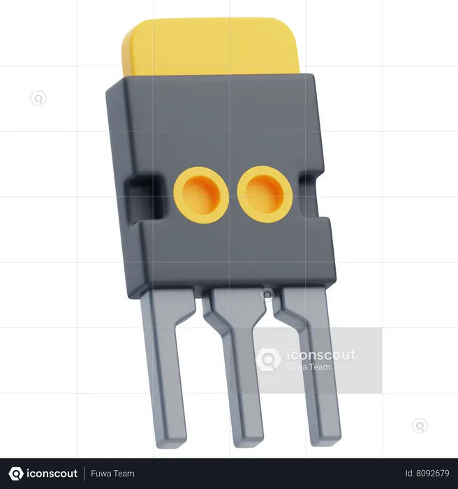 Transistor  3D Icon