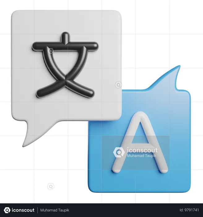 Translation  3D Icon