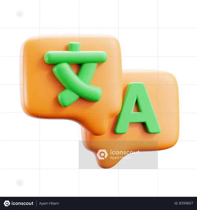 Translator  3D Icon