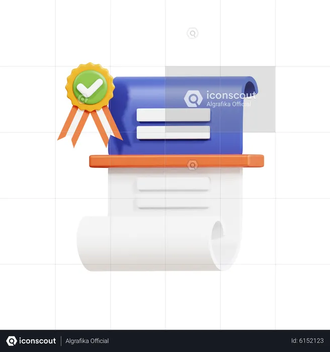 Transparency Document  3D Icon