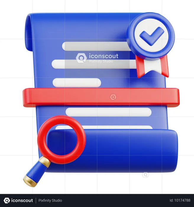 Transparency Document  3D Icon