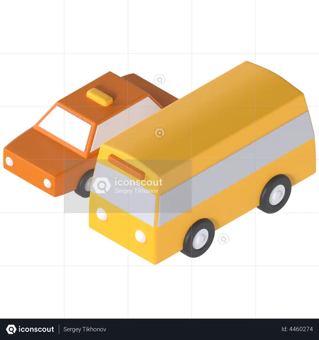 Transportation Vehicle  3D Illustration