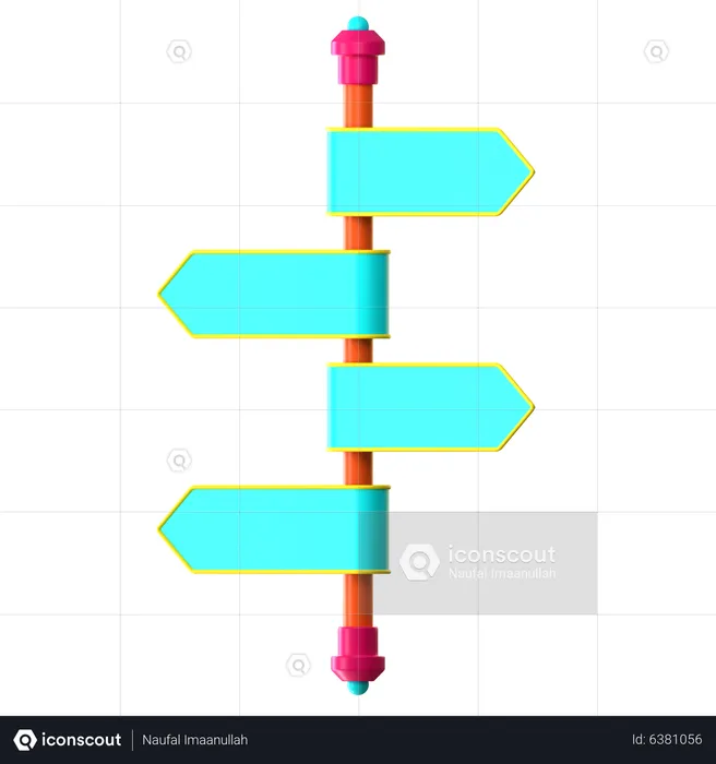 Trapezoid List  3D Icon