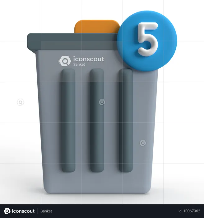 Trash  3D Icon