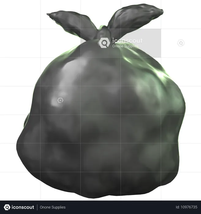 Trash Bag  3D Icon