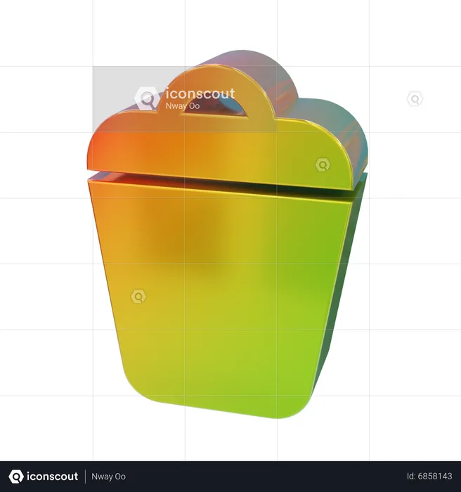 Trash Bin  3D Icon