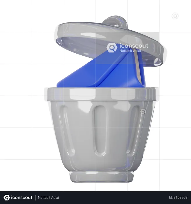 Trash Bin  3D Icon