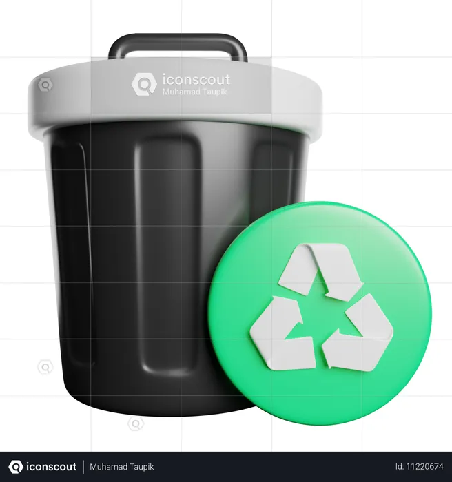 Trash Bin  3D Icon