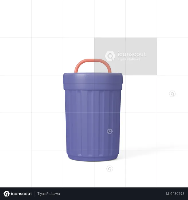 Trash Bin  3D Icon