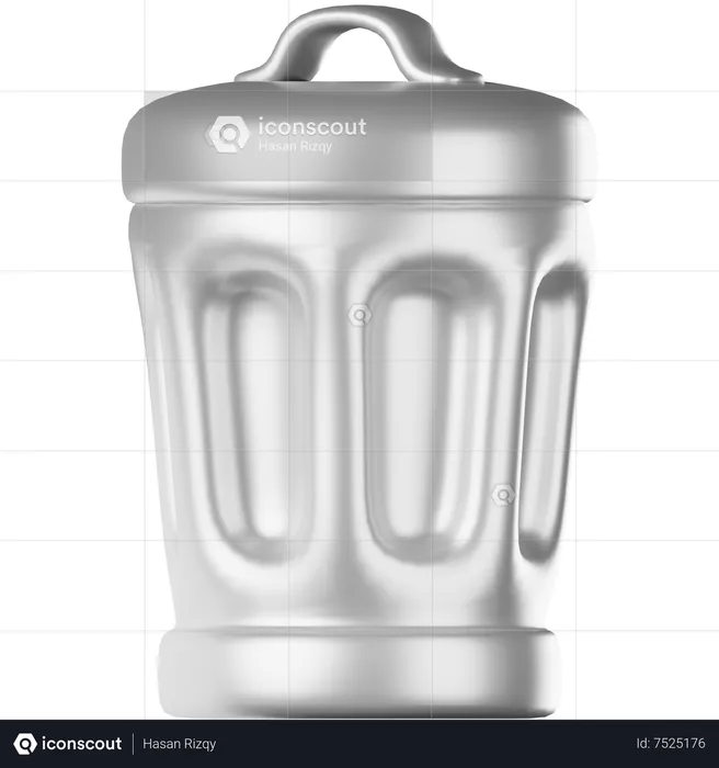 Trash Bin  3D Icon