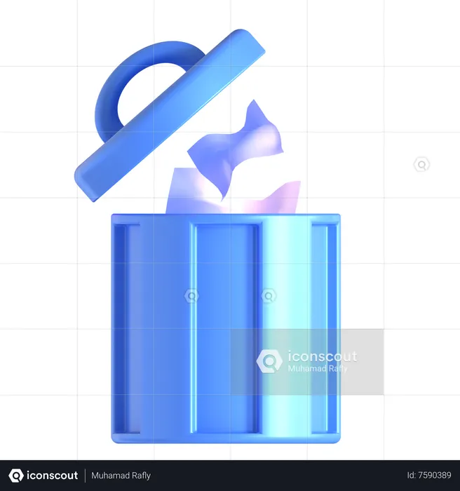 Trash Bin  3D Icon