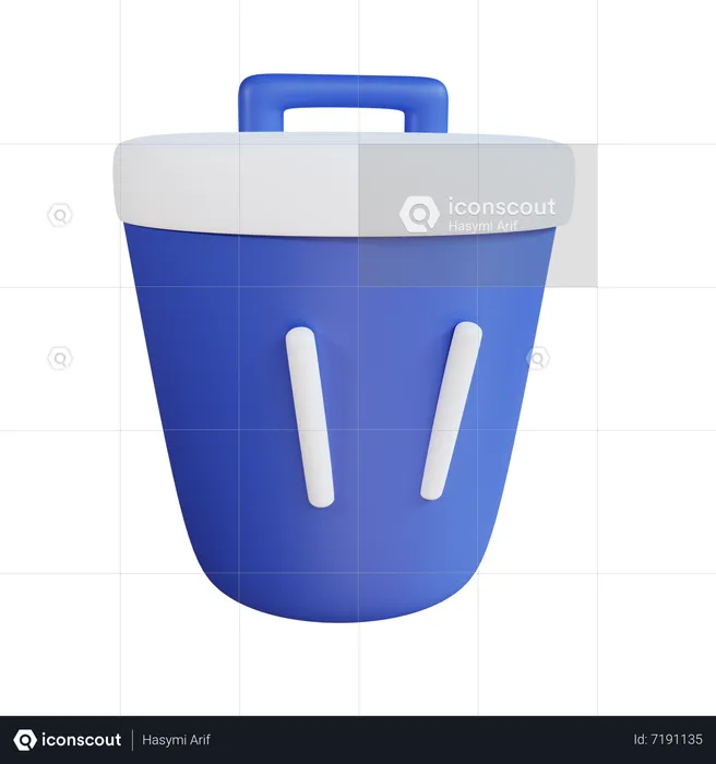 Trash Bin  3D Icon