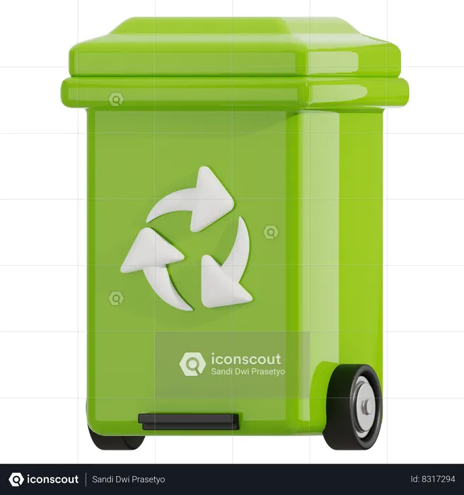 Trash Bin  3D Icon