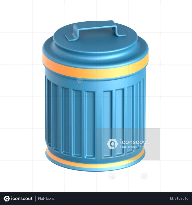 Trash Can  3D Icon