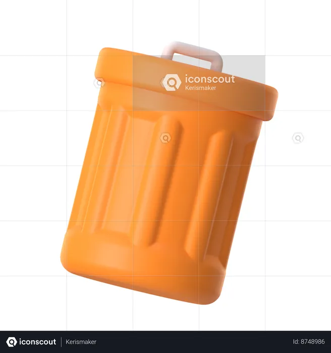 Trash can  3D Icon