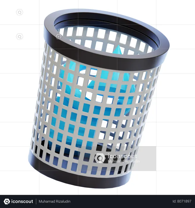 Trash Can  3D Icon