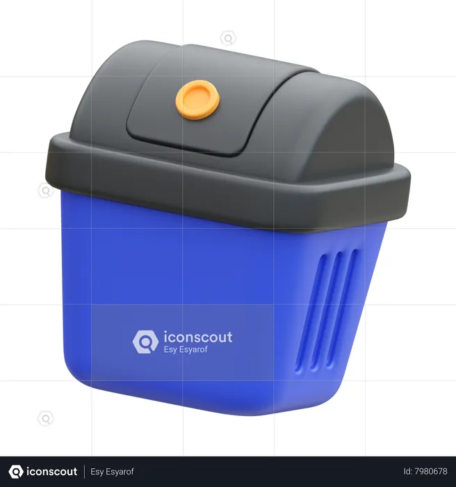 Trash Can  3D Icon