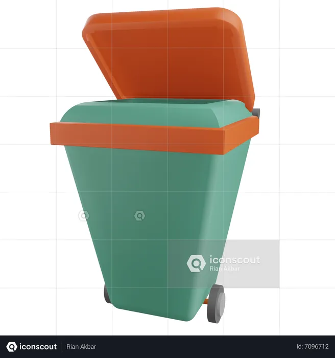 Trash Can  3D Icon