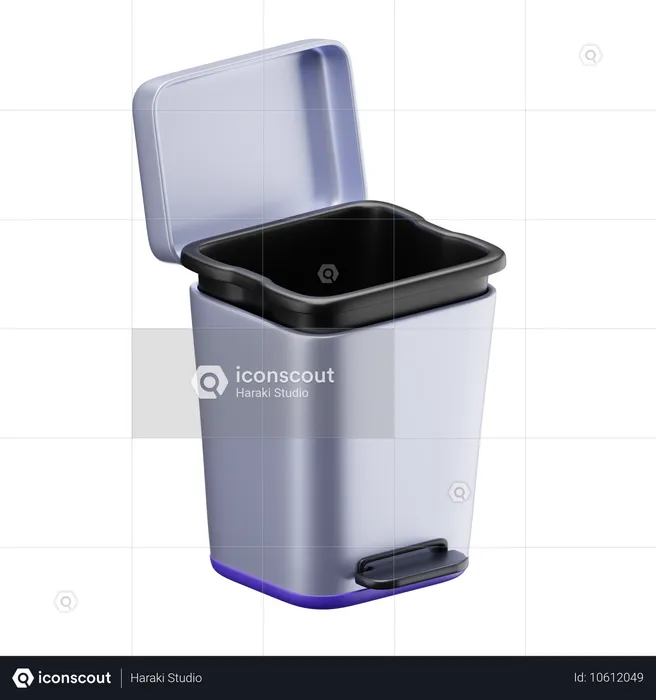 Trash Can  3D Icon