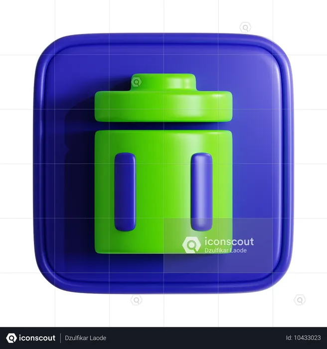 Trash Can  3D Icon