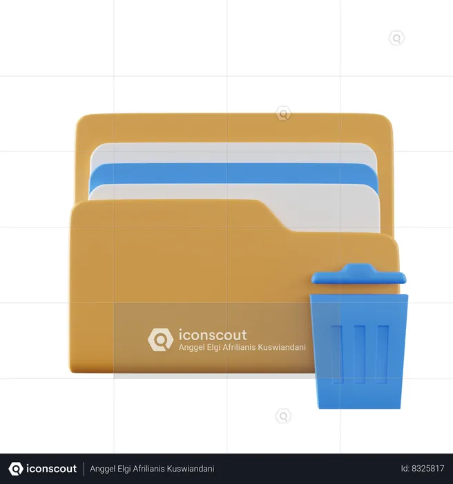 Trash Folder  3D Icon