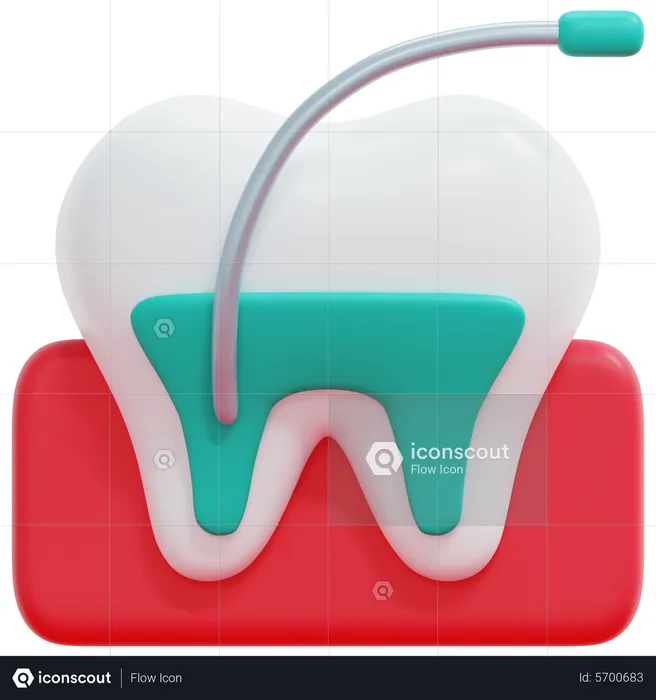 Tratamento de canal radicular  3D Icon