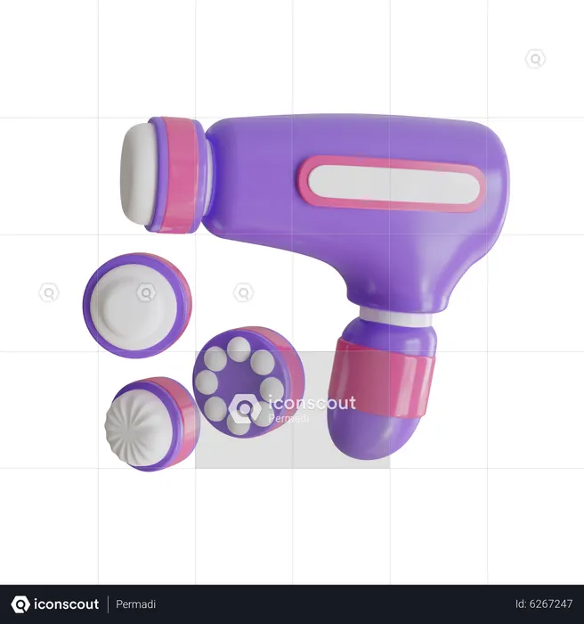 Tratamiento facial  3D Icon