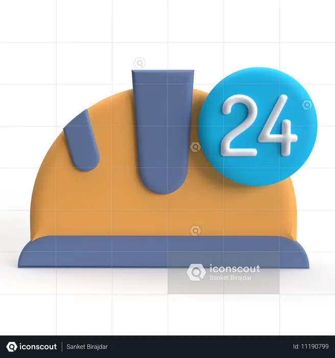 Ouvrier  3D Icon