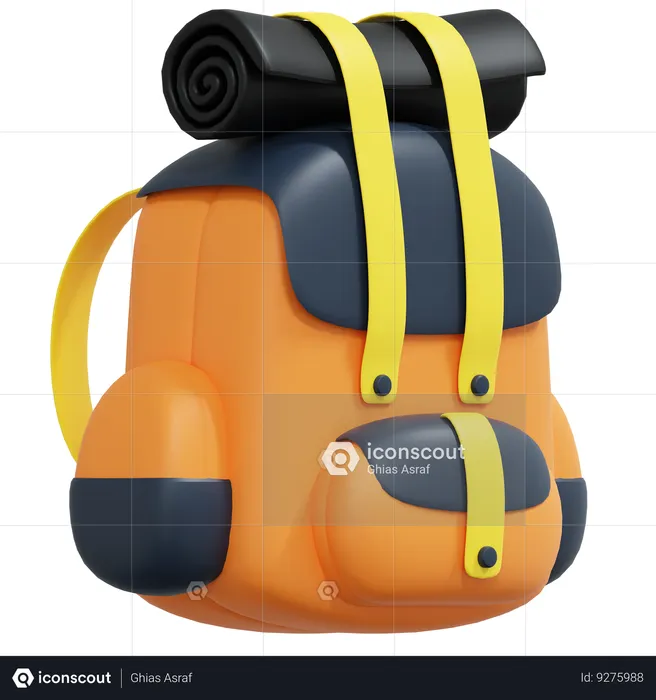 Travel Backpack  3D Icon