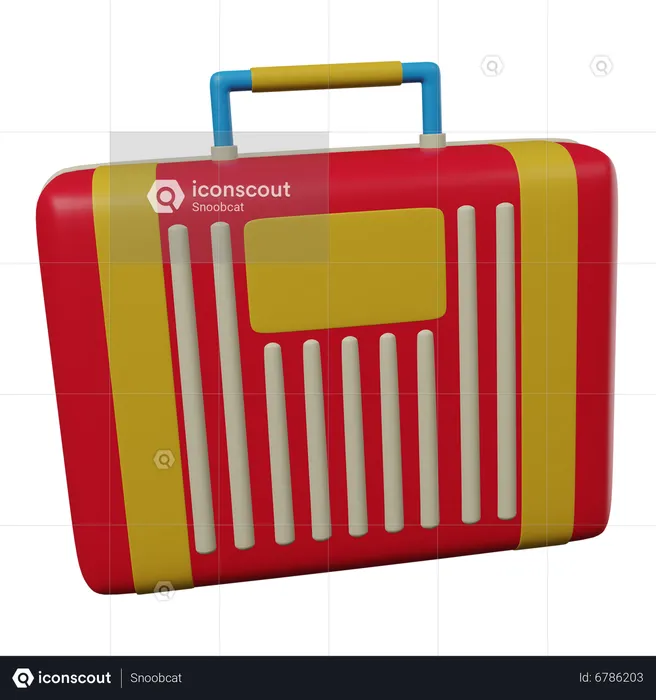 Travel Briefcase  3D Icon