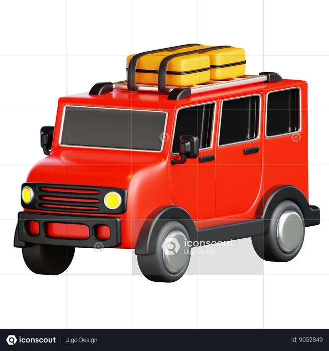 Travel Car  3D Icon