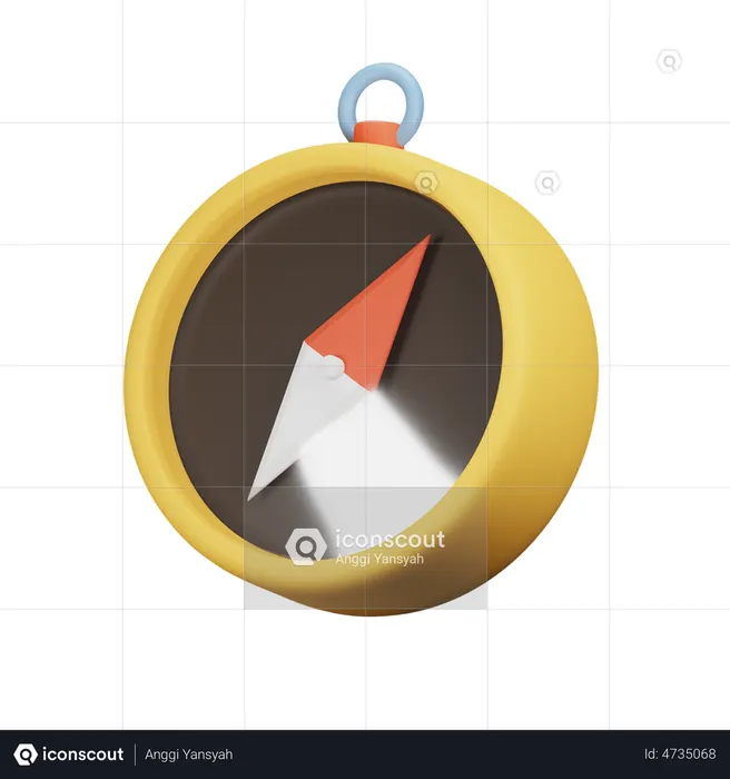 Travel Compass  3D Illustration