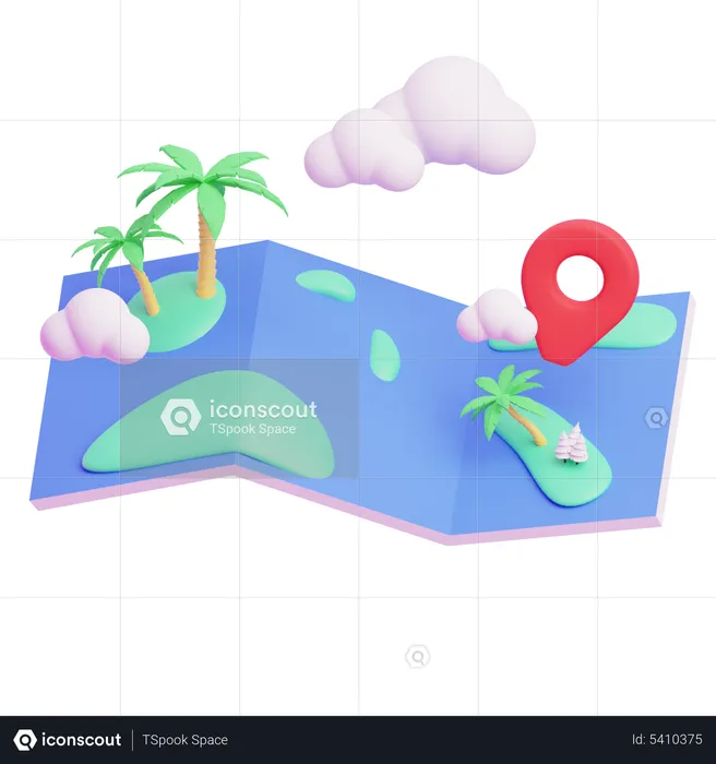 Travel Destination  3D Icon