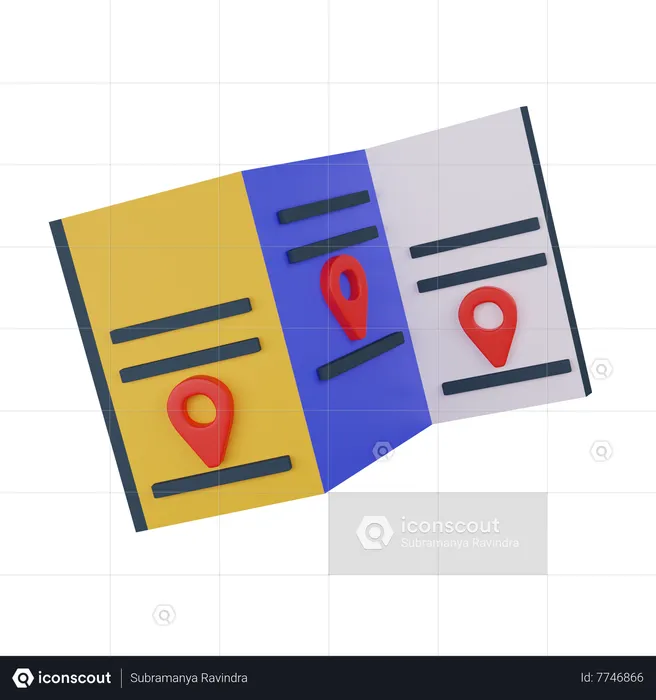 Travel guide  3D Icon