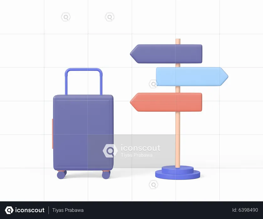 Travel Guideline  3D Icon