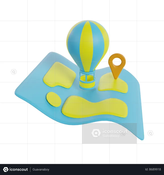 Travel Location  3D Icon