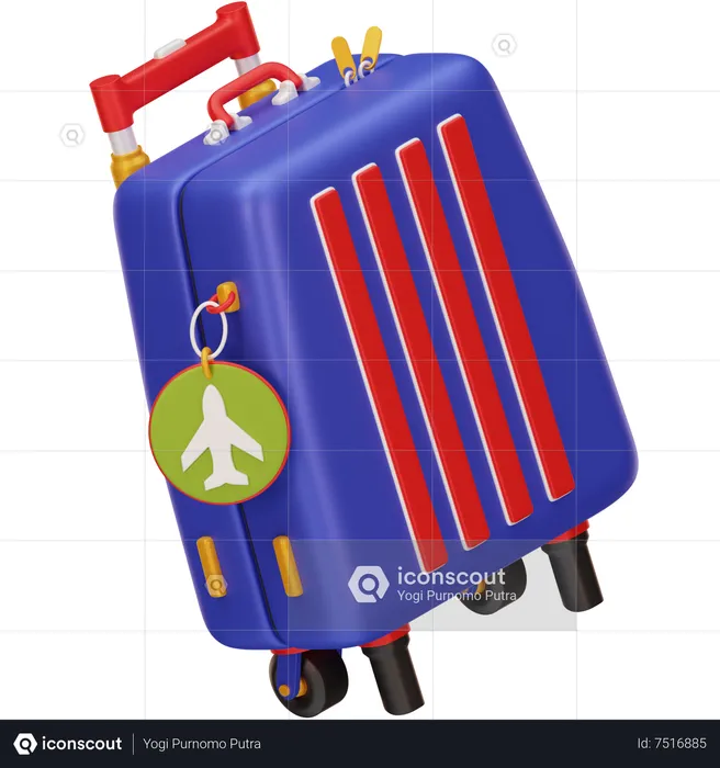 Travel Luggage  3D Icon