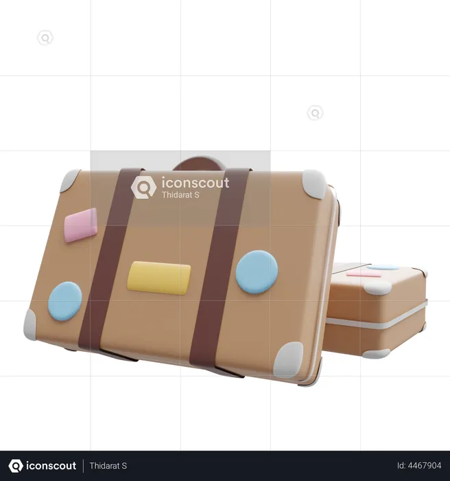 Travel Luggage  3D Illustration