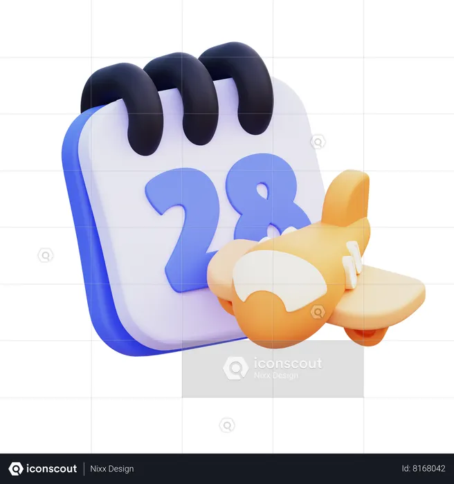 Travel Schedule  3D Icon